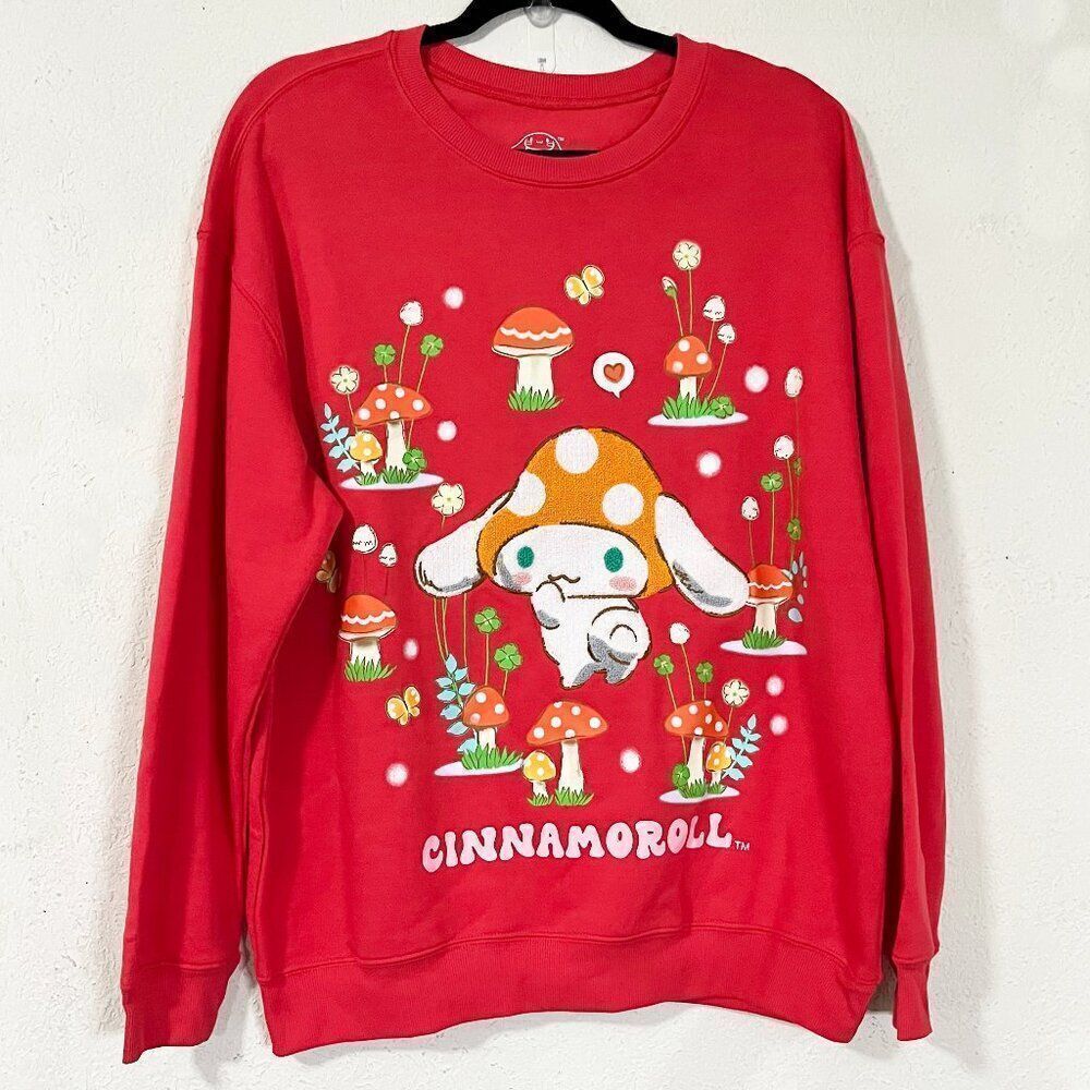 Sanrio Cinnamoroll Mushroom Graphic Sweatshirt Size Large New With‎ Tags